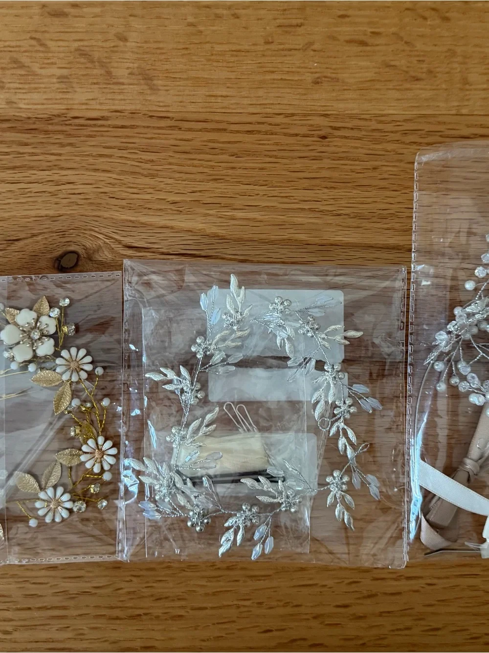 Silver Floral Bridal Hair Vine - Elegant Wedding Accessory